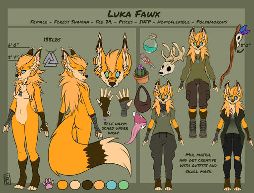 Luka Fawx Reference Sheet